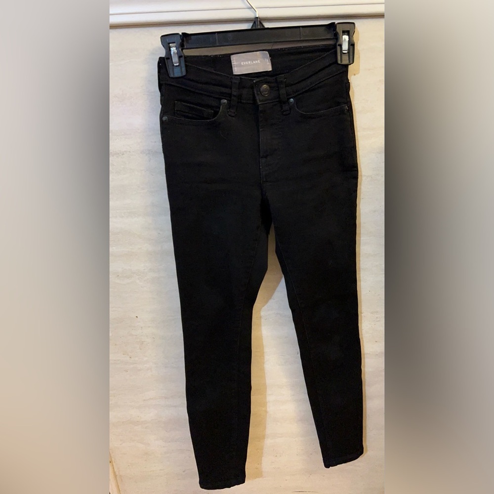 Everlane Black Women's Medium Rise Ankle Skinny Jeans